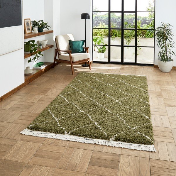 Zöld szőnyeg 80x150 cm Boho – Think Rugs-image-1