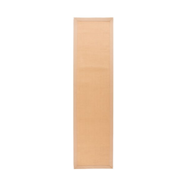 Herringbone barna juta szőnyeg, 60 x 230 cm - Flair Rugs