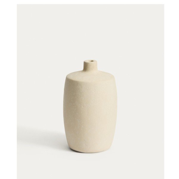 Krémszínű papírmasé váza (magasság 26 cm) Mireni – Kave Home