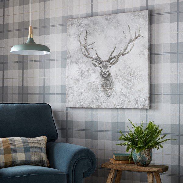 Autumn Stag fali kép, 70 x 70 cm - Art for the home-image-1