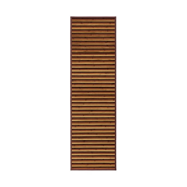 Mustársárga-barna bambusz futószőnyeg 60x200 cm – Casa Selección