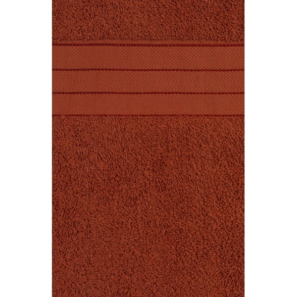 Téglavörös frottír pamut törölköző szett 4 db-os 50x100 cm – Good Morning-image-2
