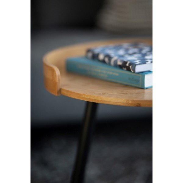 Bambusz kerek tárolóasztal ø 40 cm Loft – Wenko-image-1