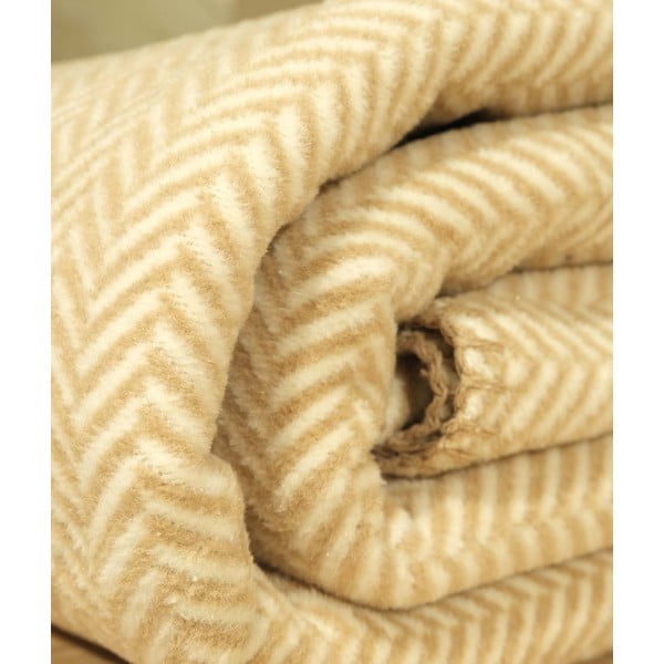 Bézs-fehér ágytakaró franciaágyra 200x220 cm Twin – Oyo Concept-image-2