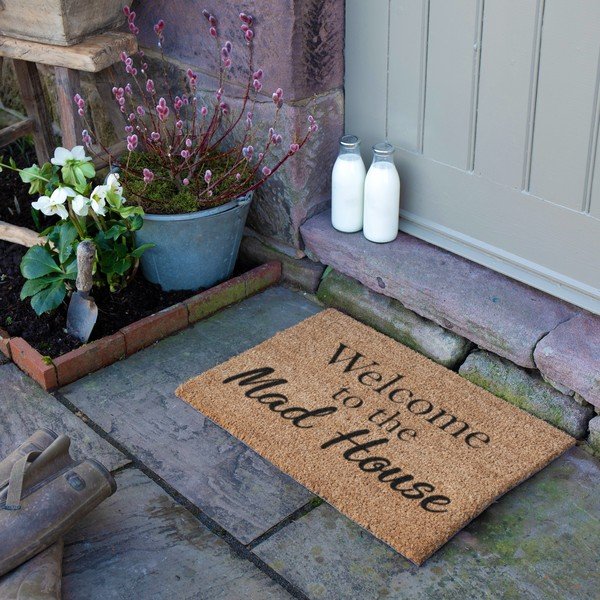 Kókuszrost lábtörlő 40x60 cm Welcome to the Mad House – Artsy Doormats-image-4