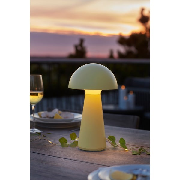 Sárga LED asztali lámpa távirányítóval (magasság 28 cm) Sam – Sirius-image-3