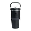 Fekete rozsdamentes acél termosz 600 ml IceFlow™ Flip Straw 2.0 Tumbler Black – Stanley
