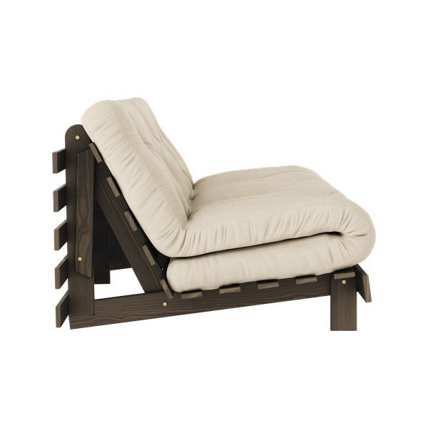 Bézses krémszínű kinyitható kanapé 160 cm Roots – Karup Design-image-4