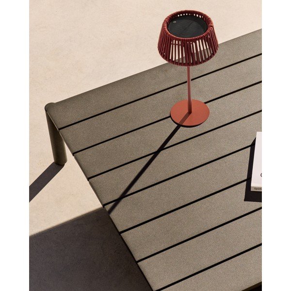 Napelemes LED asztali-hordozható kültéri lámpa ø 11 cm Aldet – Kave Home-image-2