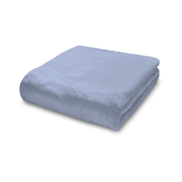Világoskék mikroplüss takaró 130x170 cm Raschel Velvet – Catherine Lansfield