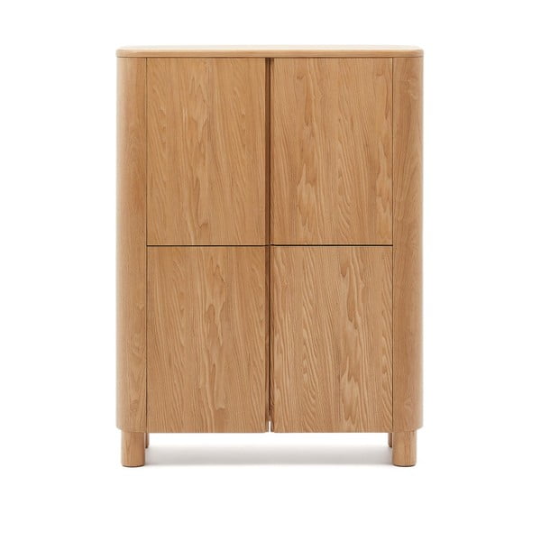 Natúr színű szekrény kőrisfa dekorral 100x134x40 cm Salaya – Kave Home