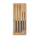 Rozsdamentes acél kés készlet tartóval 5 db-os Elevate Bamboo – Joseph Joseph