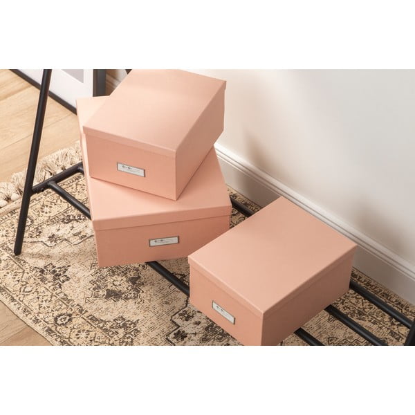 Fedeles karton tárolódoboz szett 3 db-os Inge – Bigso Box of Sweden-image-3