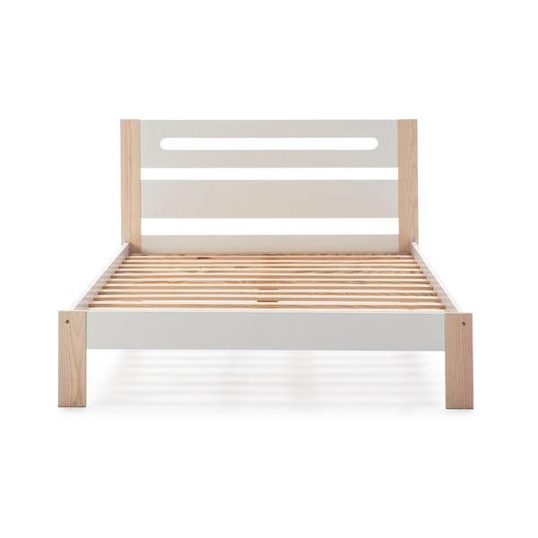 Keisly fehér kétszemélyes ágy, 140 x 190 cm - Marckeric