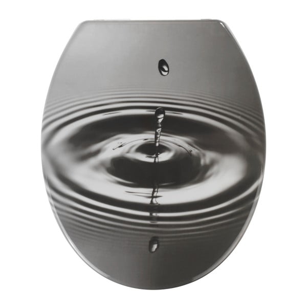 Waterdrop WC-ülőke, 44,5 x 36,5 cm - Wenko