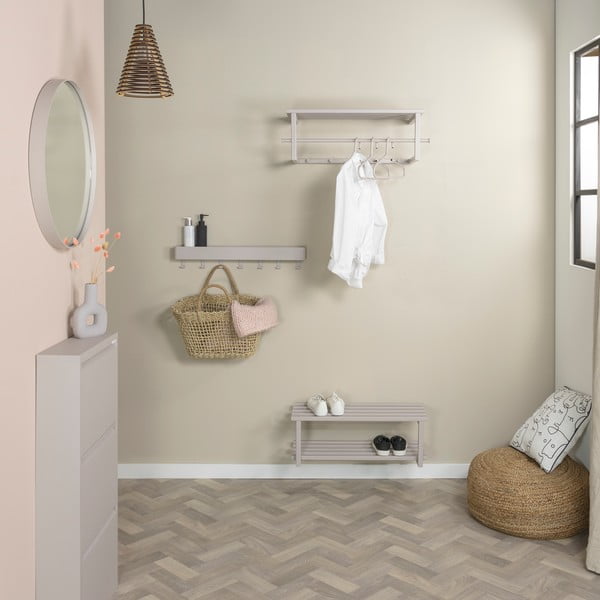 Szürkésbarna fém függő cipőtartó 71x26x34 cm Marco – Spinder Design-image-1