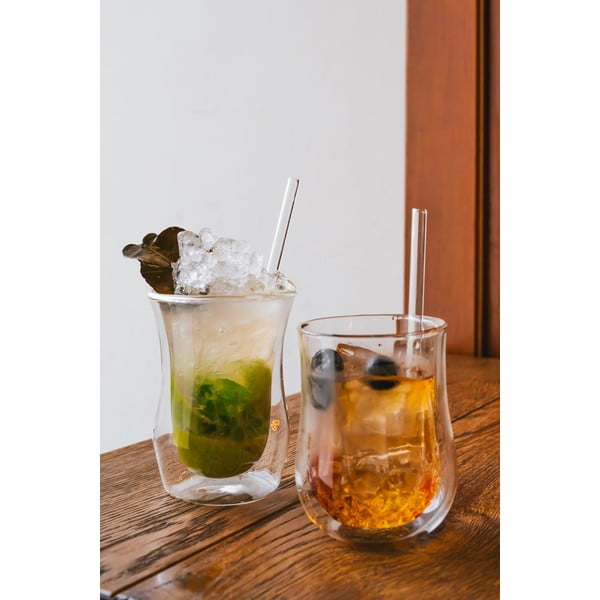 6 db-os üveg szívószál készlet, hosszúság 15 cm - Vialli Design-image-1