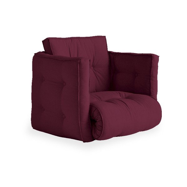 Dice Bordeaux sötétpiros kinyitható fotel - Karup Design-image-1