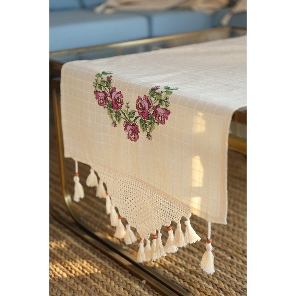 Pamut asztali futó 45x150 cm Cross – Oyo Concept-image-1