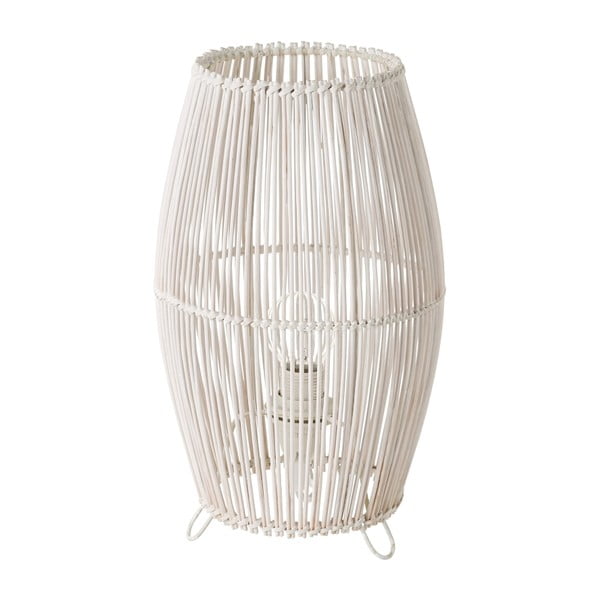 Fehér bambusz asztali lámpa bambusz búrával (magasság 29 cm) – Casa Selección