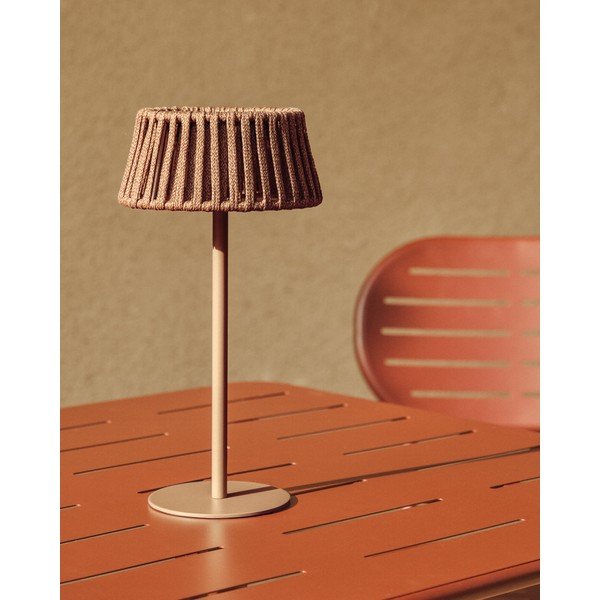 Napelemes LED asztali-hordozható kültéri lámpa (magasság 30 cm) Aldet – Kave Home-image-1