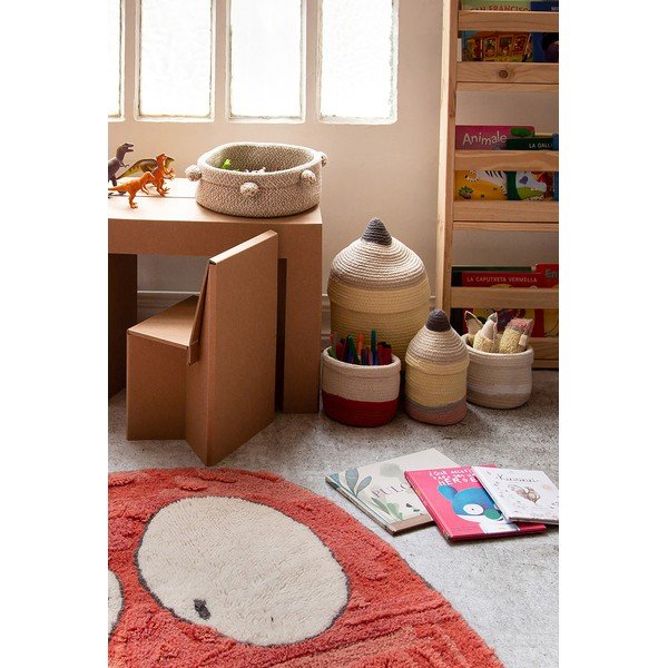 Textil játéktároló kosár ø 25x45 cm Pencil Large – Lorena Canals-image-4