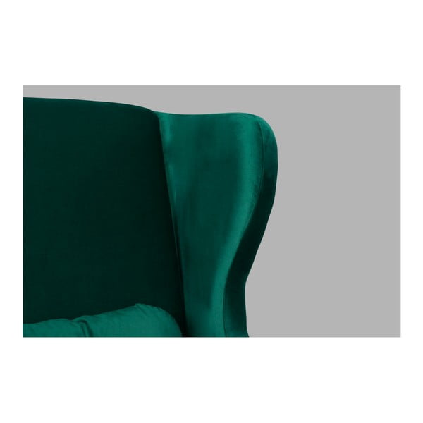 Ingrid Green sötétzöld füles fotel - SKANDICA-image-4