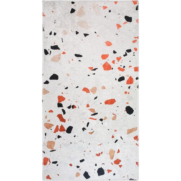 Narancssárga-elefántcsont színű mosható futószőnyeg 80x200 cm Italian Stone – Vitaus