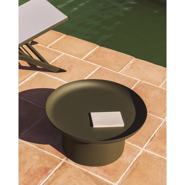 Fém kerek kerti kisasztal ø 70 cm Arcola – Kave Home-image-2