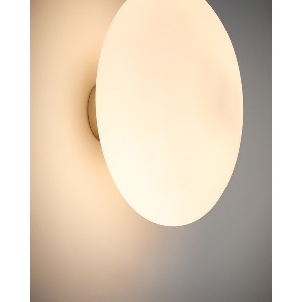 Fehér-ezüstszínű fali lámpa ø 26 cm Bamila – Kave Home-image-3