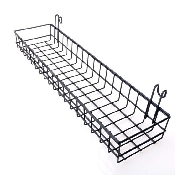 Reminder üzenőfalra akasztható fekete kosár, hosszúság 40 cm-image-2