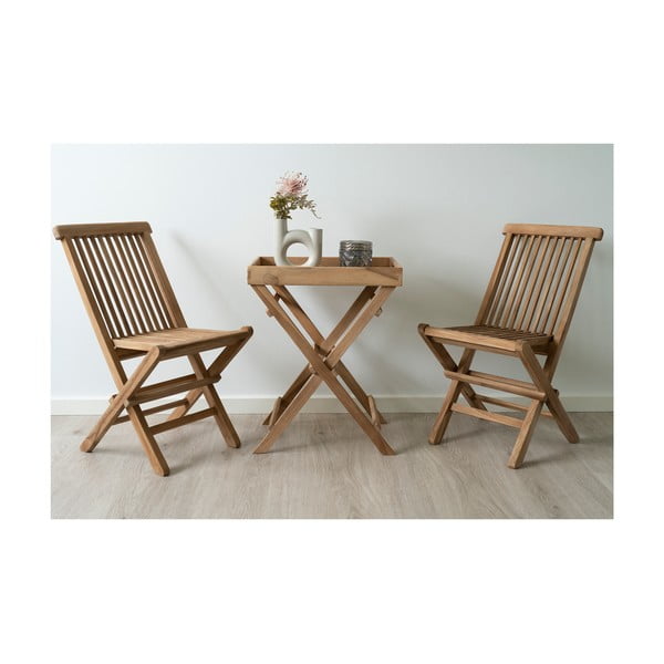 Teakfa kerti zsúrkocsi 29x39 cm Ronda – House Nordic-image-4