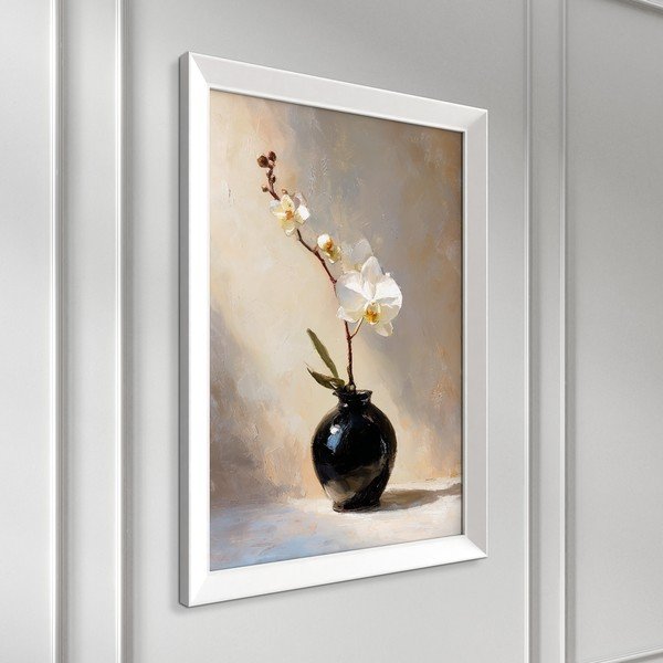 Nyomtatott keretezett kép 56x75 cm White Orchid – Styler-image-4