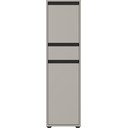 Szürke magas keskeny fürdőszoba szekrény 33x121 cm Lemont – Germania