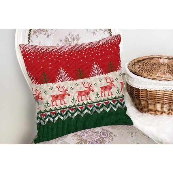 Párnahuzat karácsonyi mintával 43x43 cm Merry Christmas – Mila Home-image-1