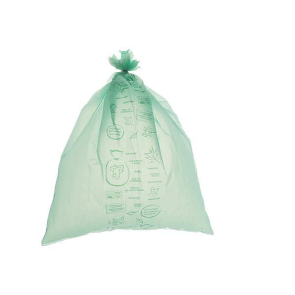 20 db biológiailag lebontható és komposztálható szemeteszsák, térfogat 35 l - BIO EXTRUSION-image-1