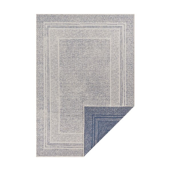 Berlin kék-fehér kültéri szőnyeg, 120x170 cm - Ragami