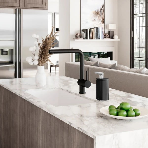 Matt fekete acél szappanadagoló 295 ml – simplehuman-image-1