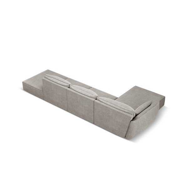 Világosszürke sarokkanapé (bal oldali) Vanda – Mazzini Sofas-image-3