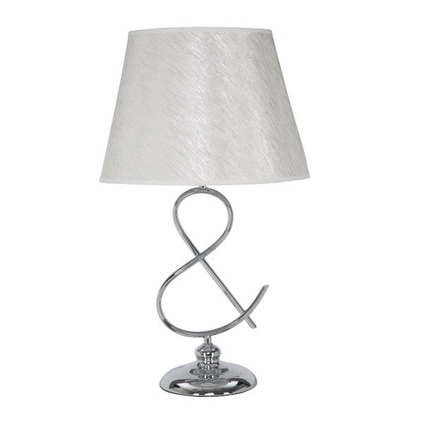 Lampada Da Tavolo fehér-ezüst asztali lámpa, 33 x 54 cm - Mauro Ferretti