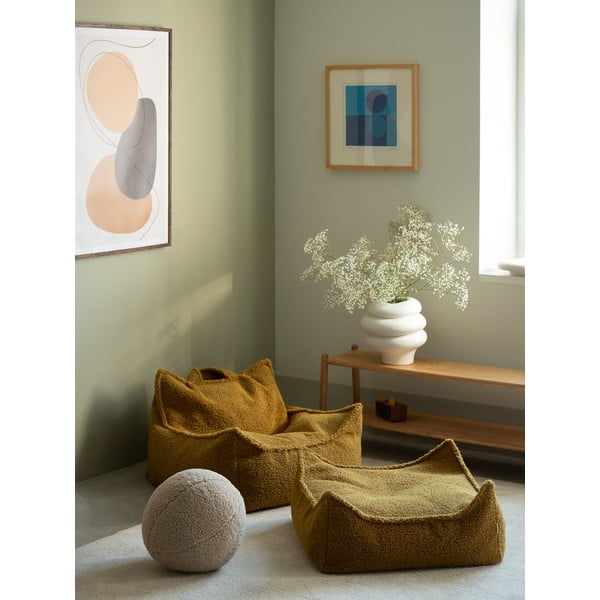 Barna buklé gyerek babzsákfotel Chair – Wigiwama-image-3