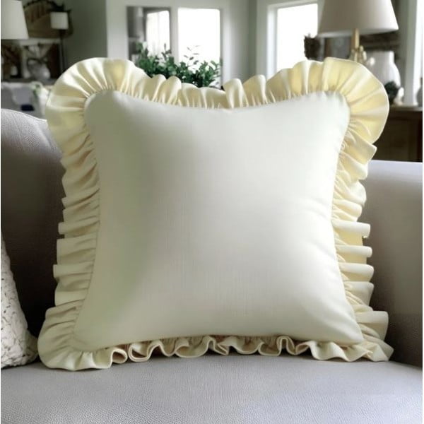 Pamutkeverék párnahuzat 40x40 cm Ruffled – Mila Home