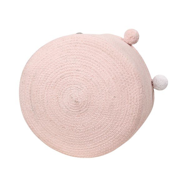 Világos rózsaszín textil játéktároló kosár ø 30x30 cm Bubbly – Lorena Canals-image-4