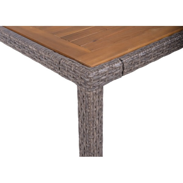 Sötétbarna műrattan kétszemélyes kerti étkezőgarnitúra Dakota – Garden Pleasure-image-4