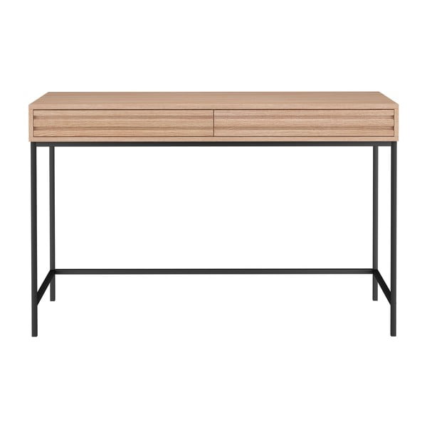 Íróasztal tölgyfa dekoros asztallappal 50x120 cm Celine – Støraa-image-4