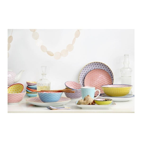 Star kis kék porcelán tányér, ø 16 cm - Tokyo Design Studio-image-1