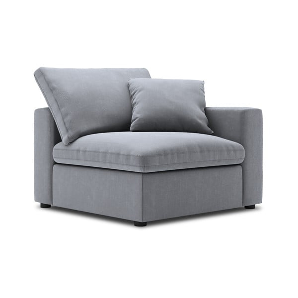 Galaxy szürke sarokrész moduláris kordbársony kanapéhoz, jobb oldali - Windsor & Co Sofas-image-2