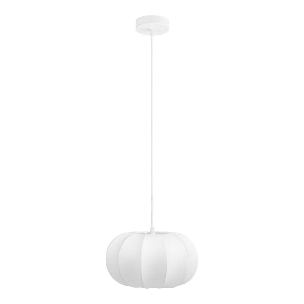 Fehér függőlámpa textil búrával ø 28 cm Coventry – House Nordic