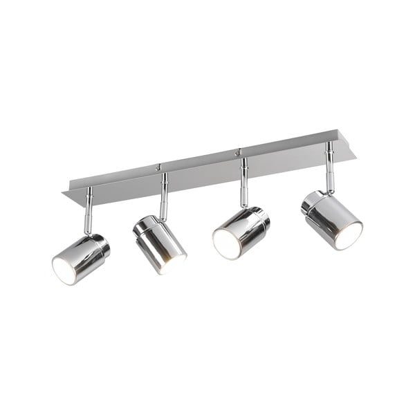 Fényes ezüstszínű fém spotlámpa 19x52 cm Angelo – Trio-image-3