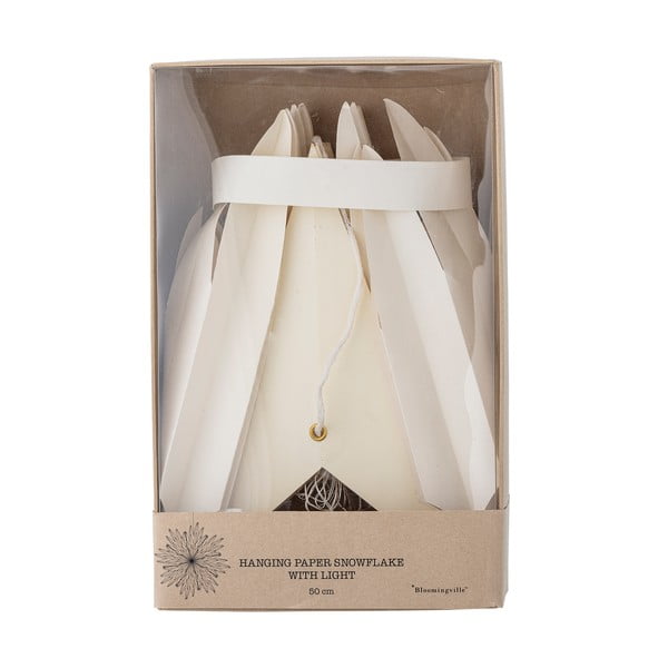 Fehér függő fénydekoráció ø 50 cm Elijas – Bloomingville-image-4